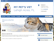 Tablet Screenshot of mypetsvet.net